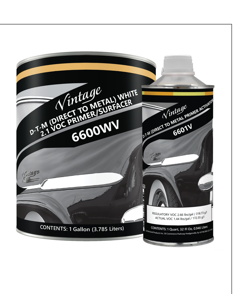 D-T-M (Direct to Metal) White Primer Surfacer VF6600W + VF6601 D-T-M (Direct to Metal ) Activator